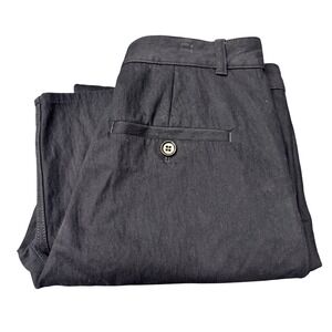 COS Trousers Womens 4 (30x26 ACTUAL) Chino Navy Blue Minimalist Cropped Coastal